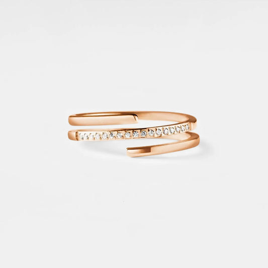 Three Row Stacking Band Ring