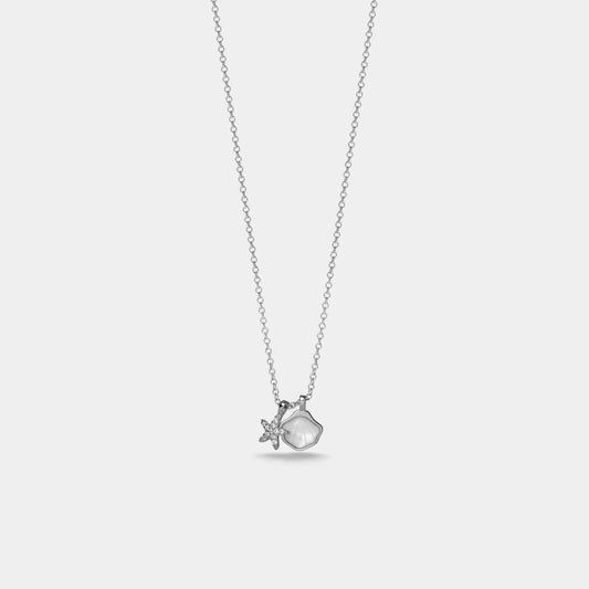 Seashell Starfish Charm Necklace