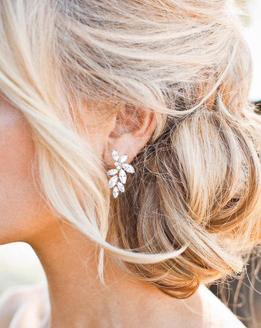 Stud Leaf Earrings