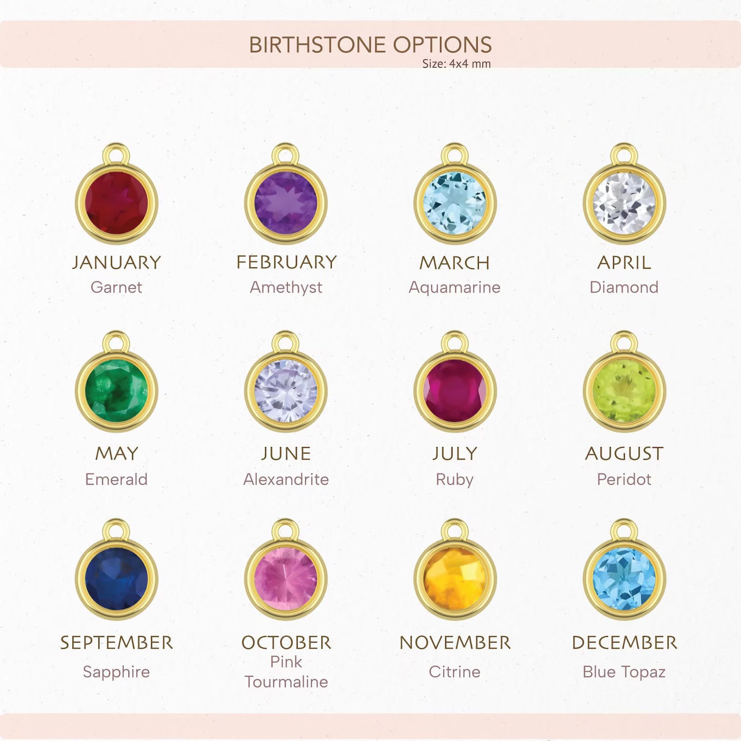 Birthstone Angel Wings Bracelet