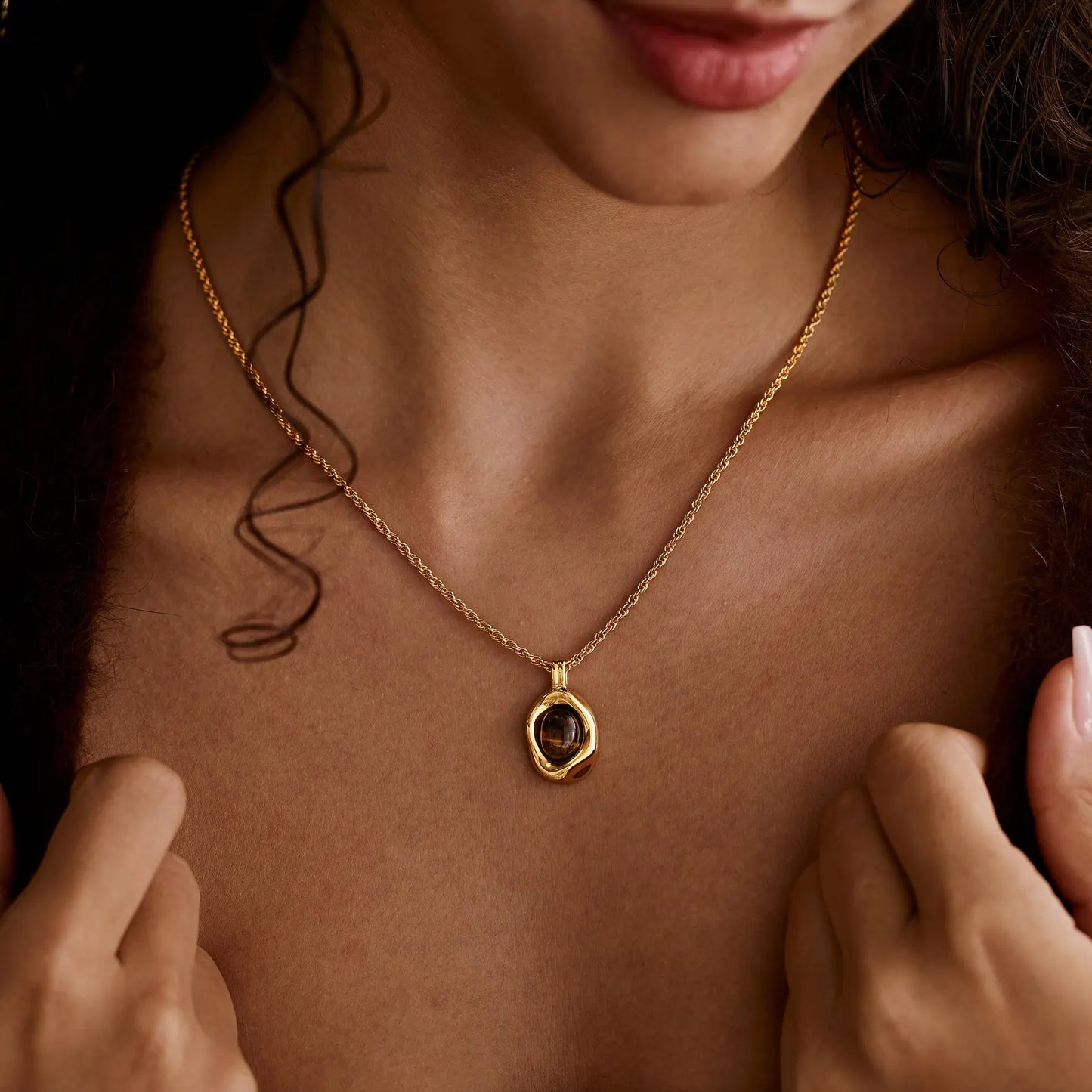 Natural Tiger Eye Necklace