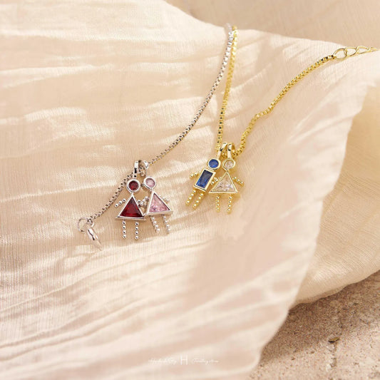Birthstone Kids Pendant Necklace