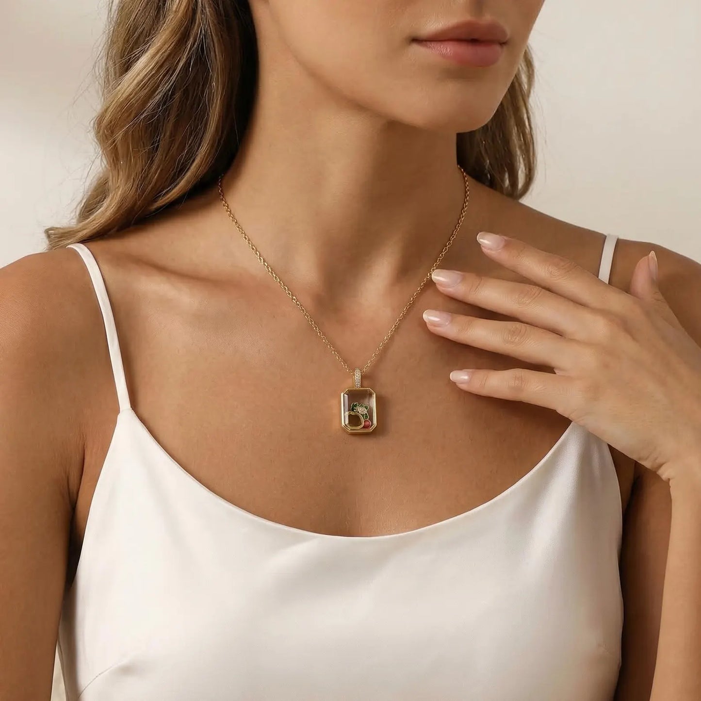 Rectangle Glass Floating Locket
