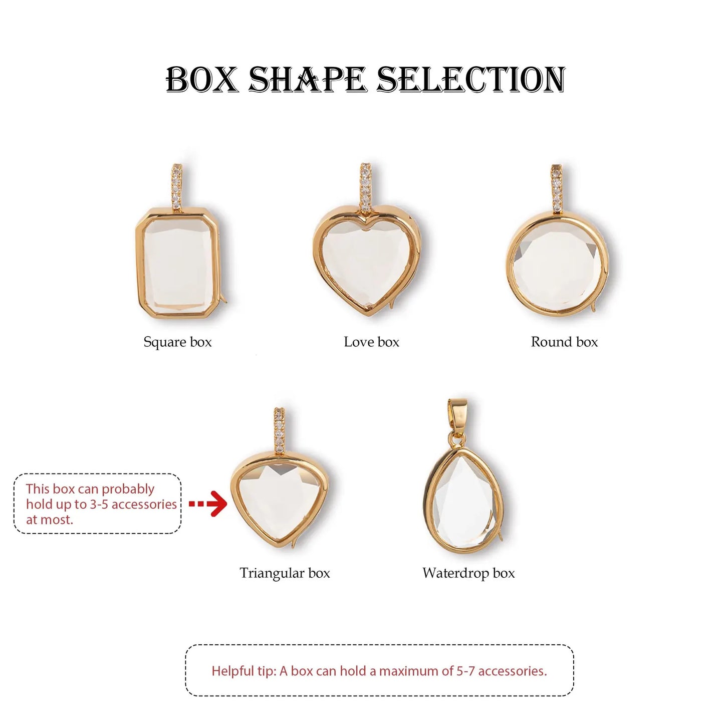 Irregular Shape Floating Locket