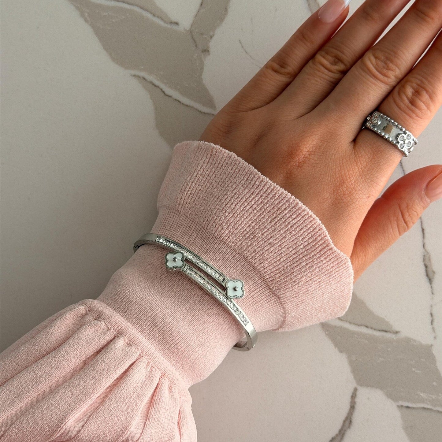Classic clover Cuff Bangle
