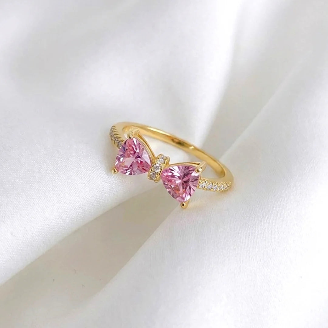 Pink Bow Ring